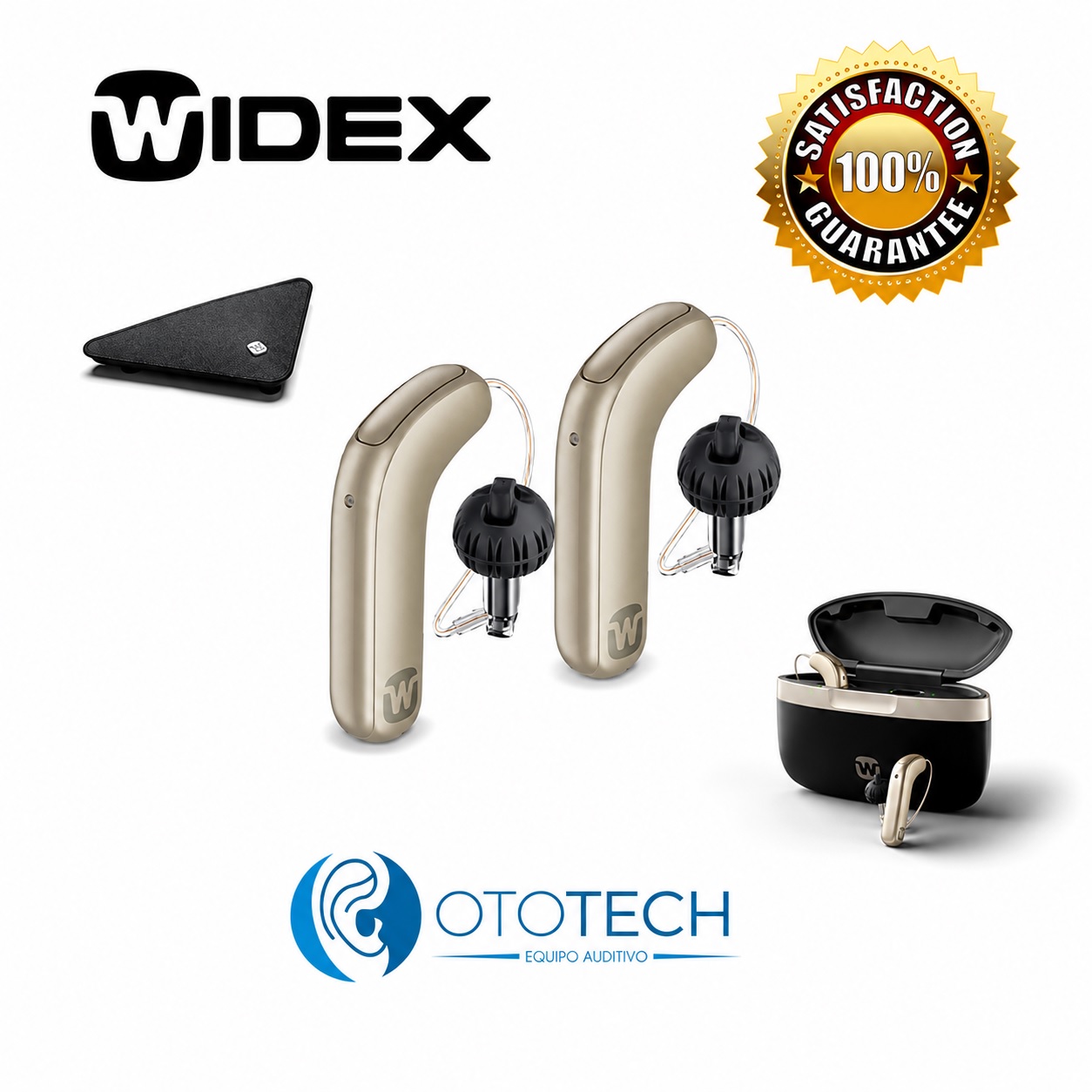Aparatos Auditivos WIDEX SmartRIC220 Recargables 2pzas y TV Play