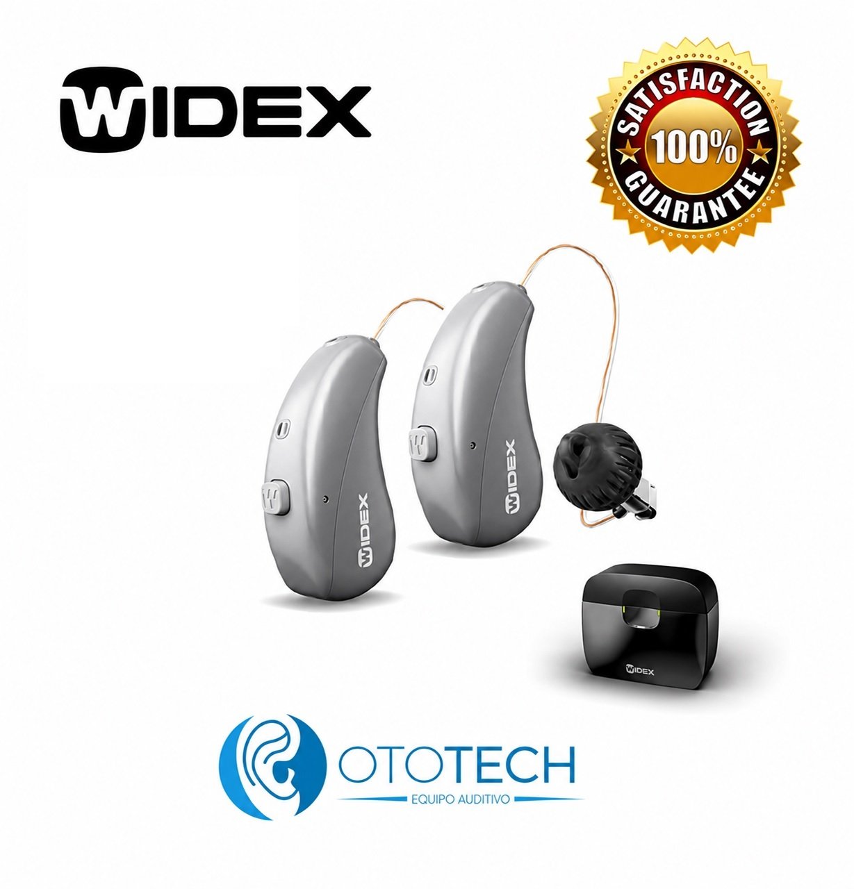Aparatos Auditivos WIDEX Magnify100 RIC Recargables 2pzas