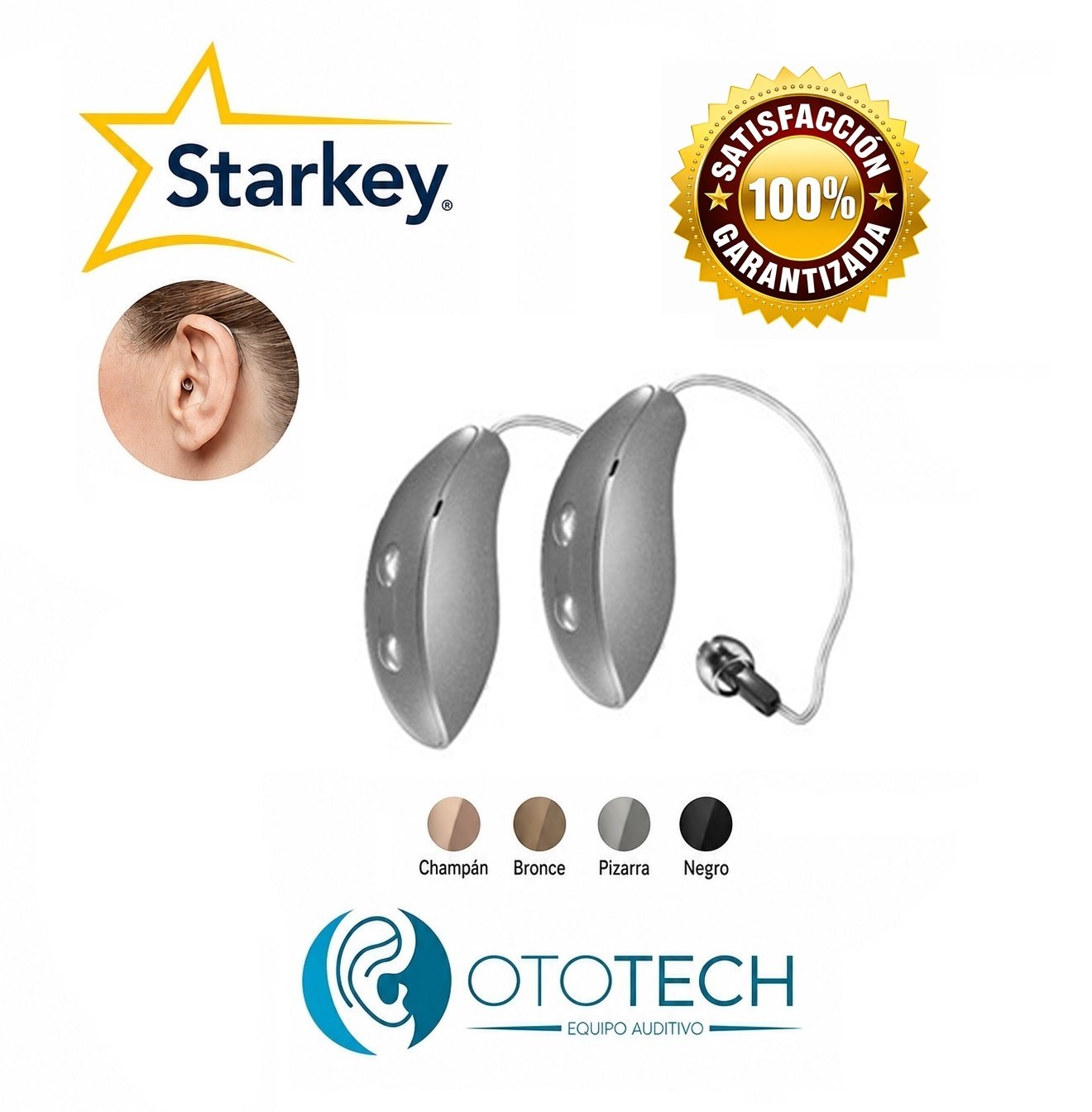 Aparatos Auditivos STARKEY G Series AI 12 RIC312 2pzas